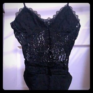 Black Lace Bodysuit. Perfect for jeans.
